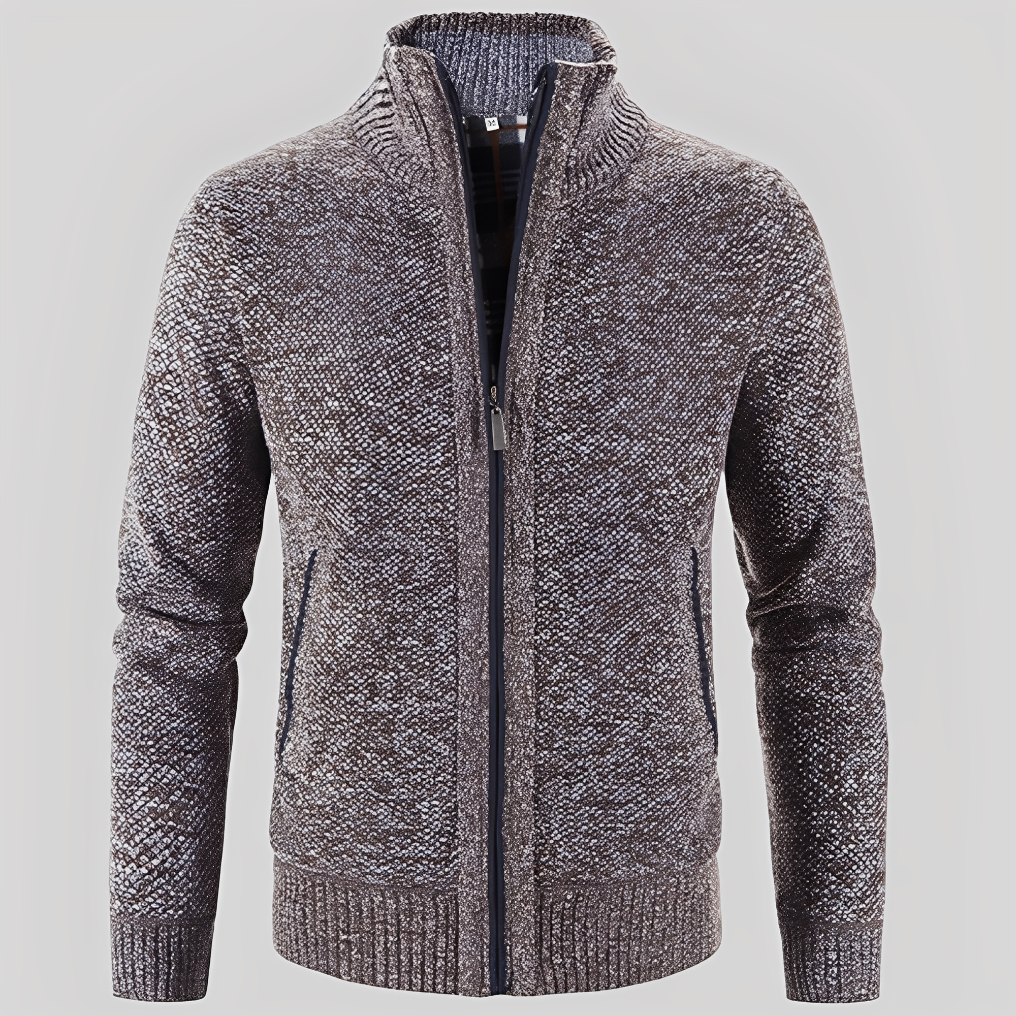 Kelvin - Maglia Semplice con Zip per Uomini