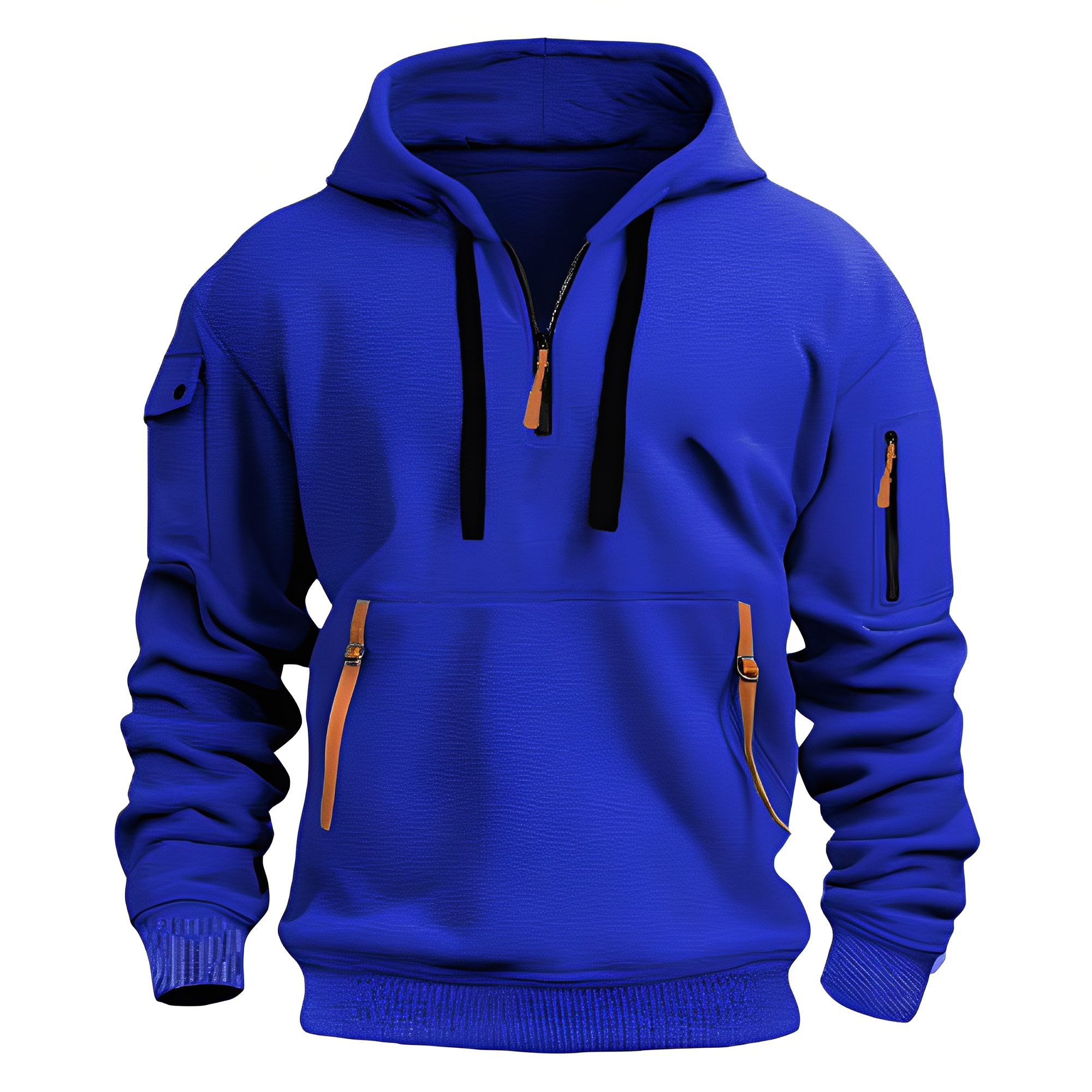 Burton - Felpa con cappuccio ampia con mezza zip per uomo