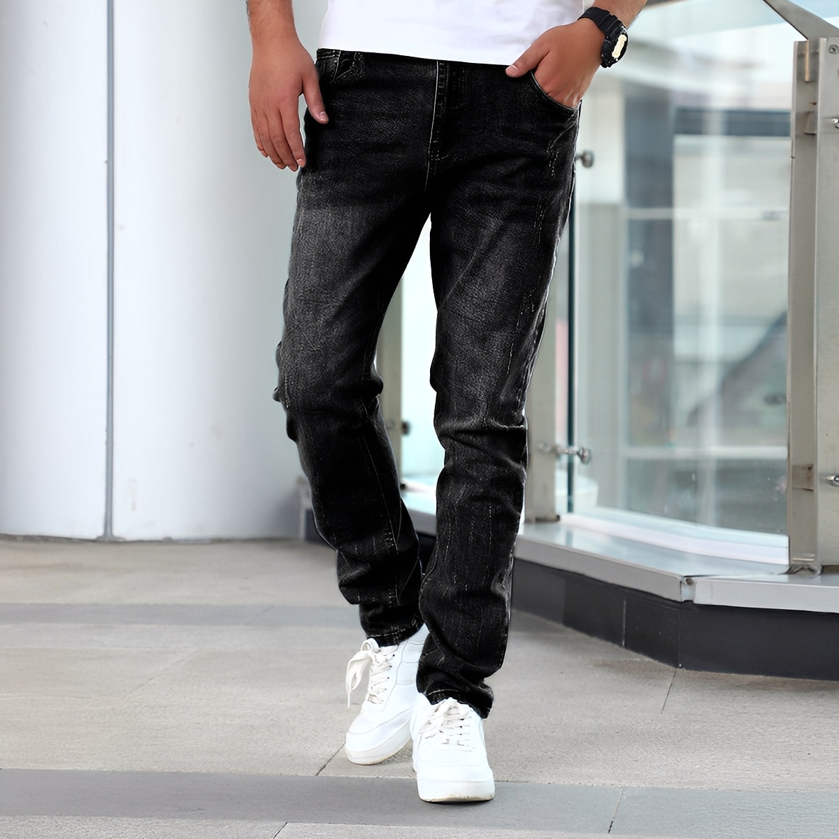 Winfred - Stiloso Stretch-Skinny-Jeans per Uomini