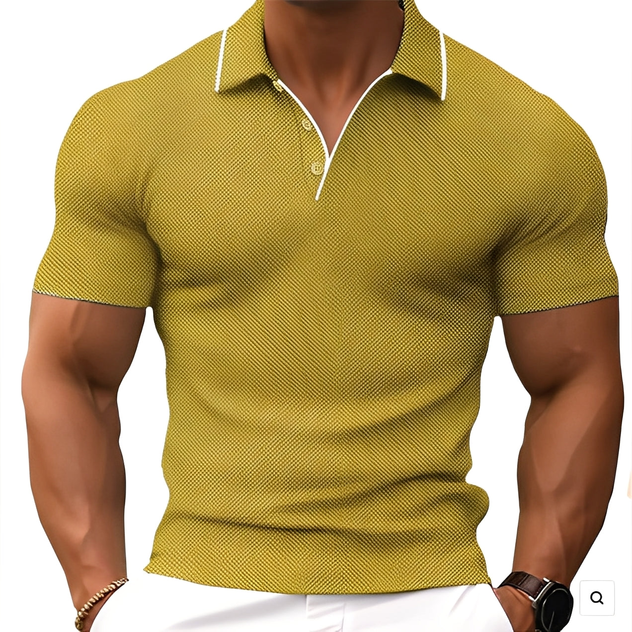 Florence - Polo casual con bottoni per uomo