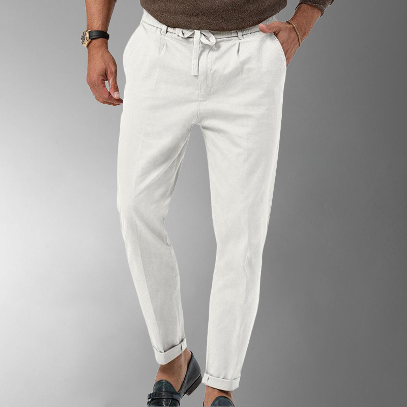Jacob - Uomo Pantaloni di Lino per Comfort e Stile
