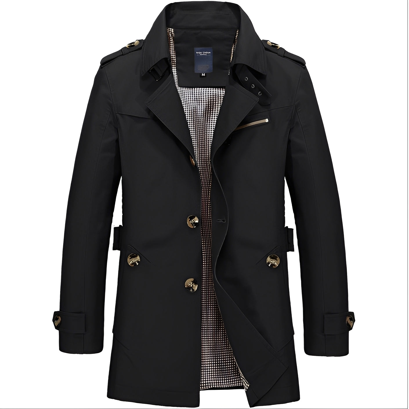 Kolton - Elegante giacca a vento trenchcoat per uomini