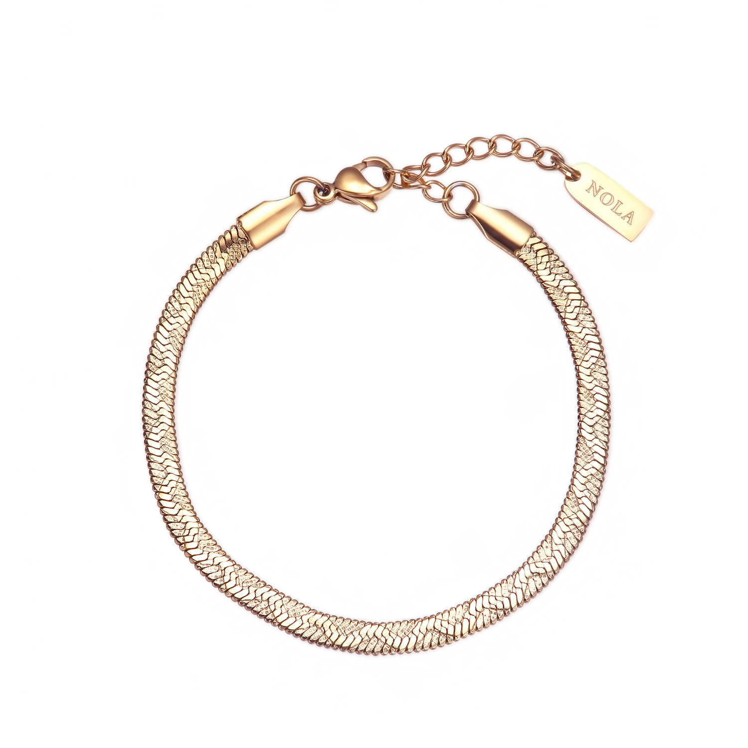 Bracciale Catena Piatta Serpente