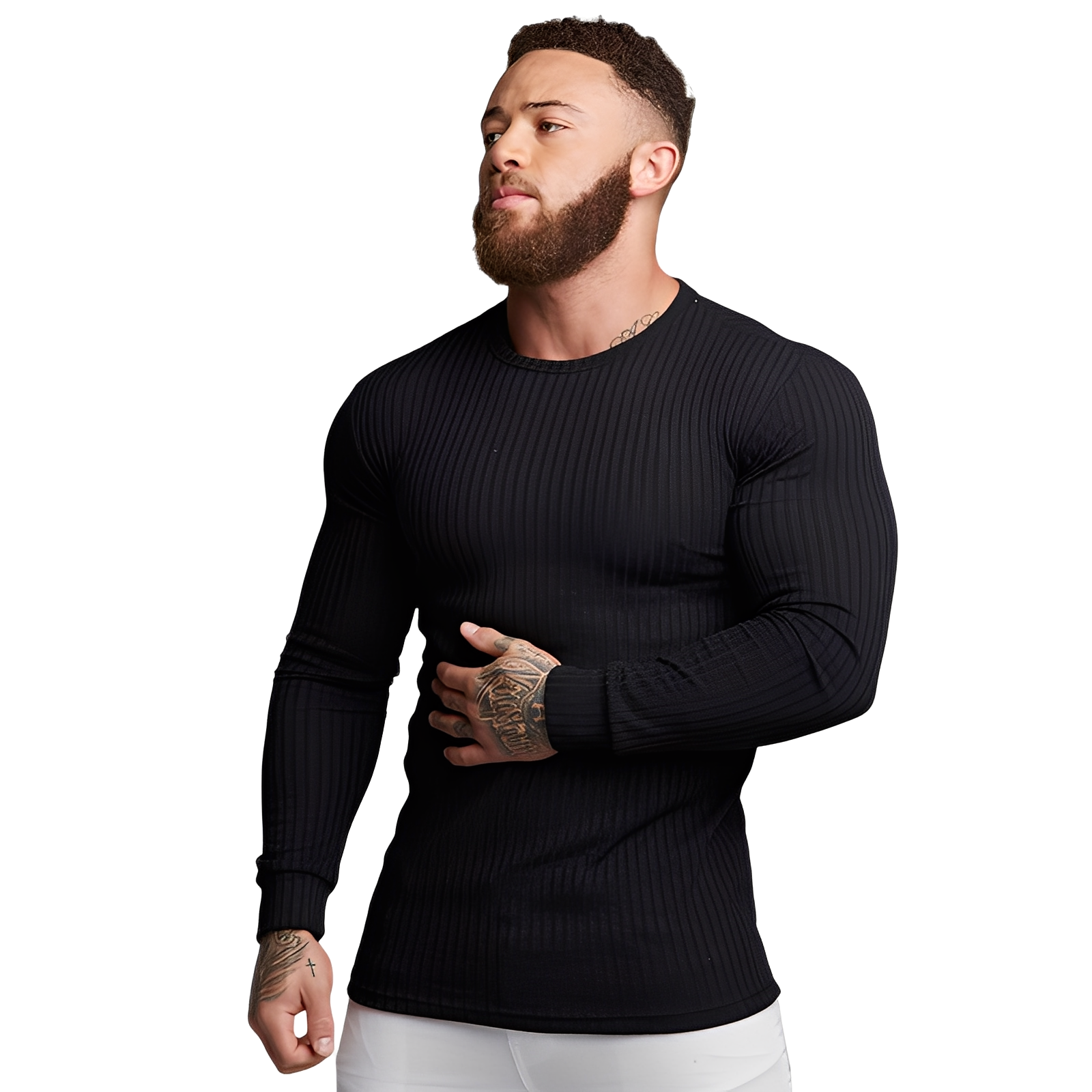 Wynne - Semplice maglione aderente per uomo