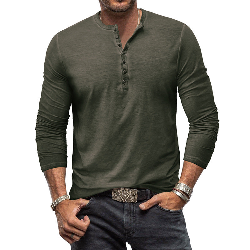 Clifford - Classica camicia lavata con bottoni per uomo