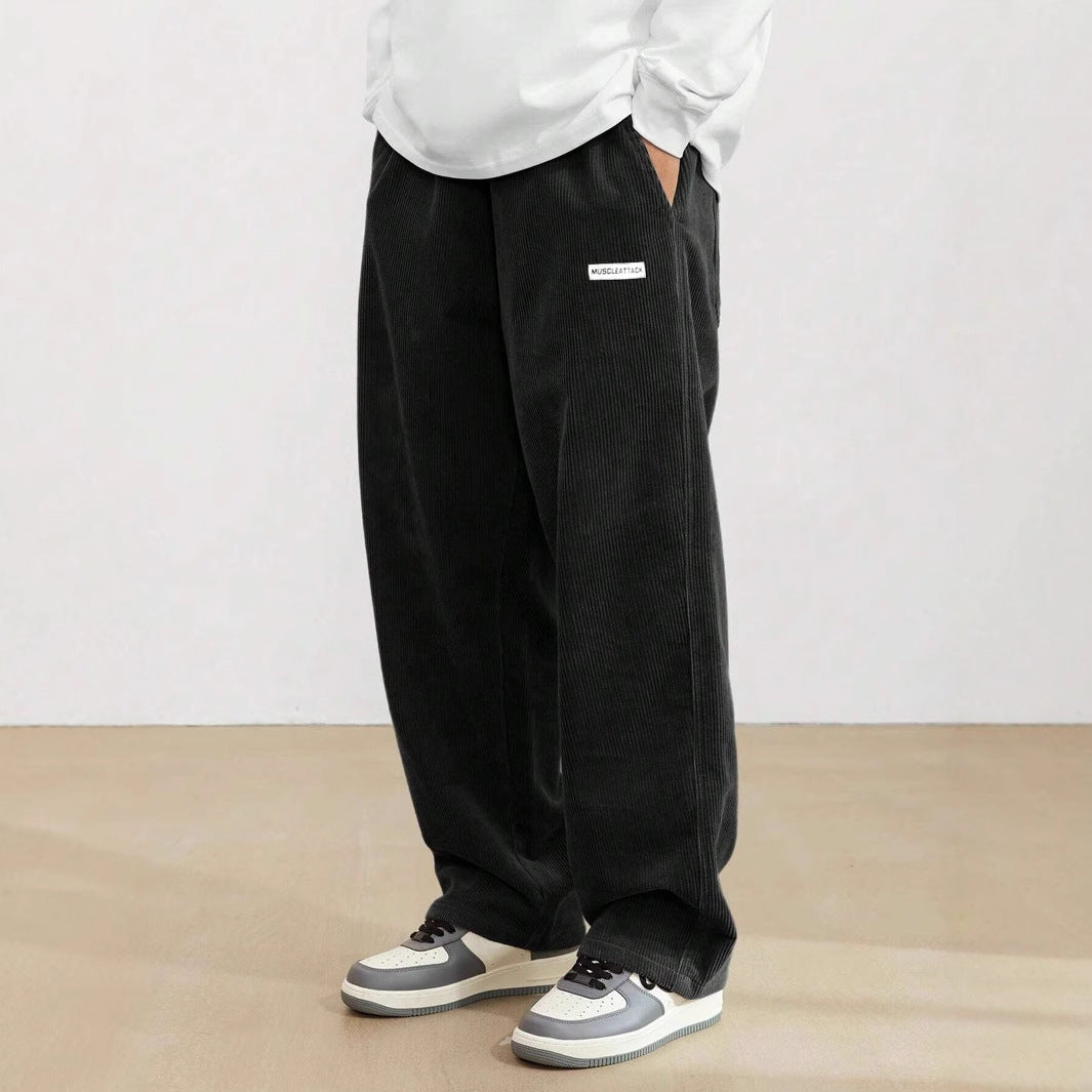 Kenrick - Pantaloni a coste dritti per uomo