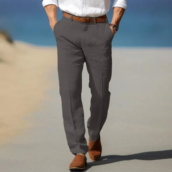 Santi - Pantaloni di Lino Leggeri per Giorni Caldi