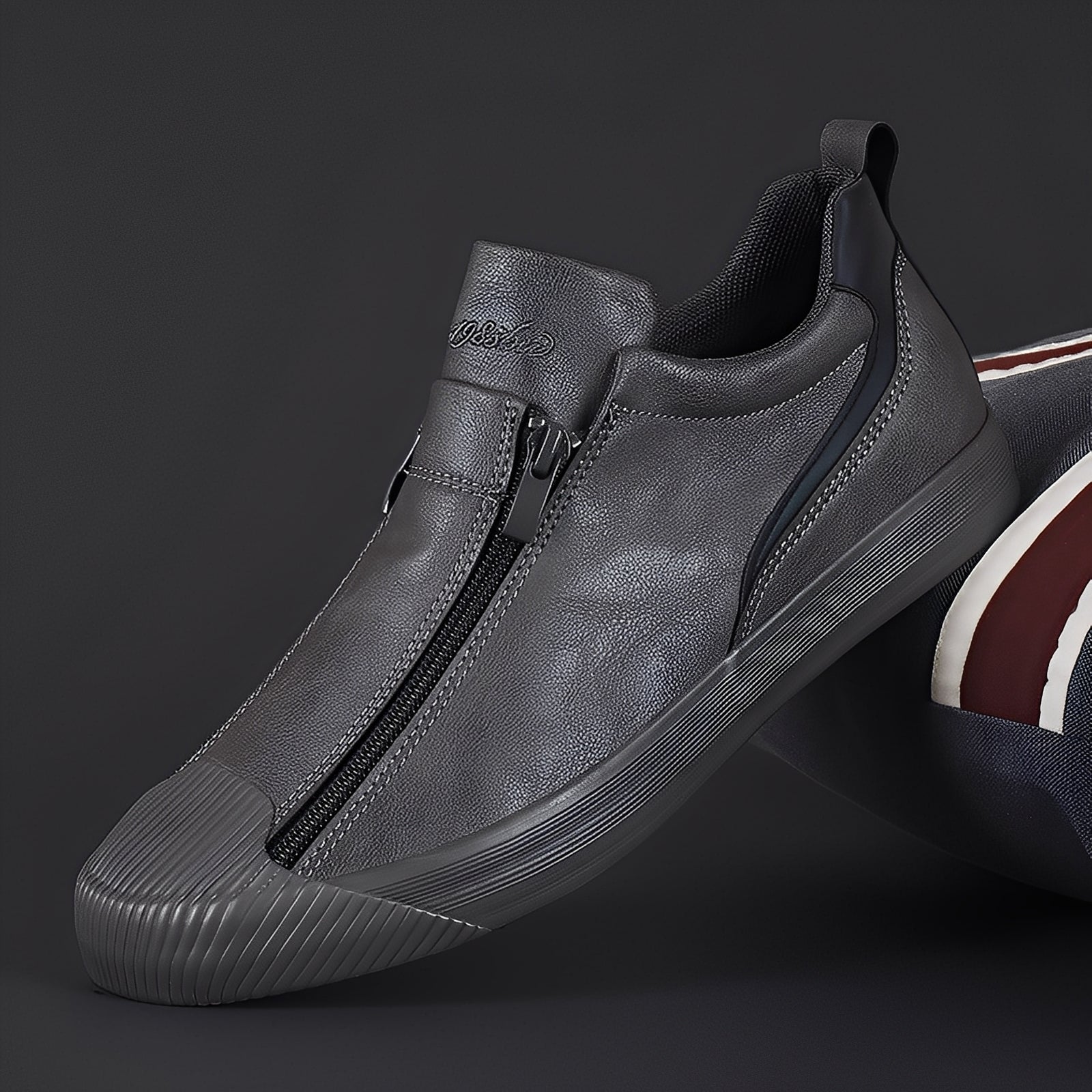 Jerred - Moderni Scarpe in Pelle con Zip per Uomo
