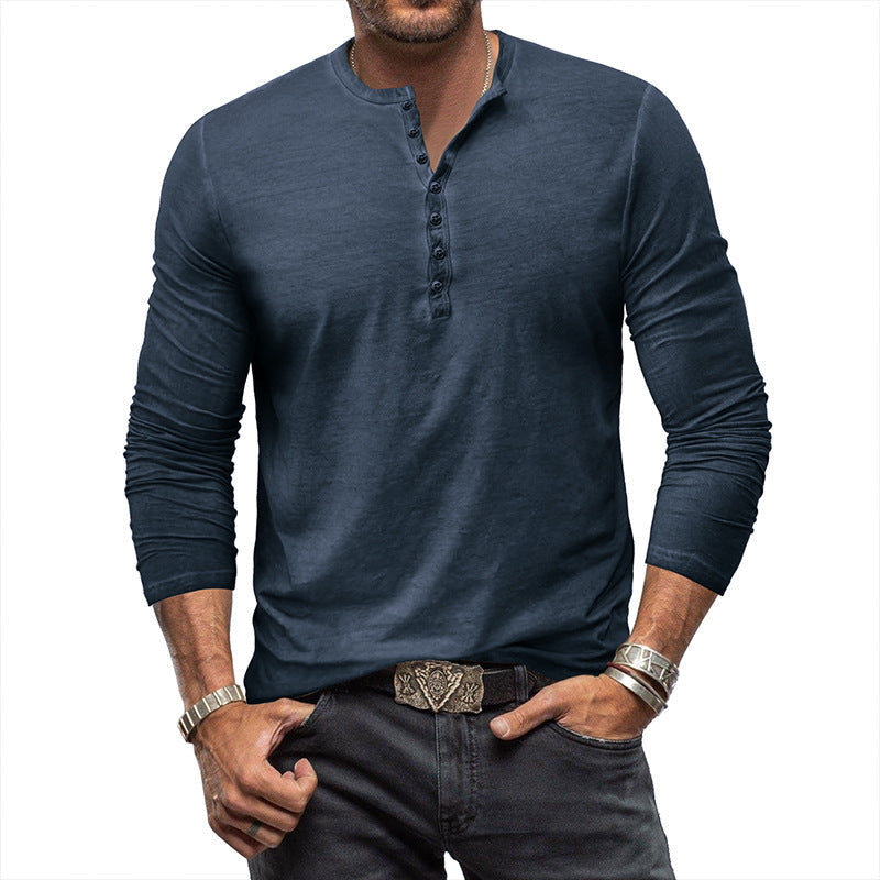 Clifford - Classica camicia lavata con bottoni per uomo