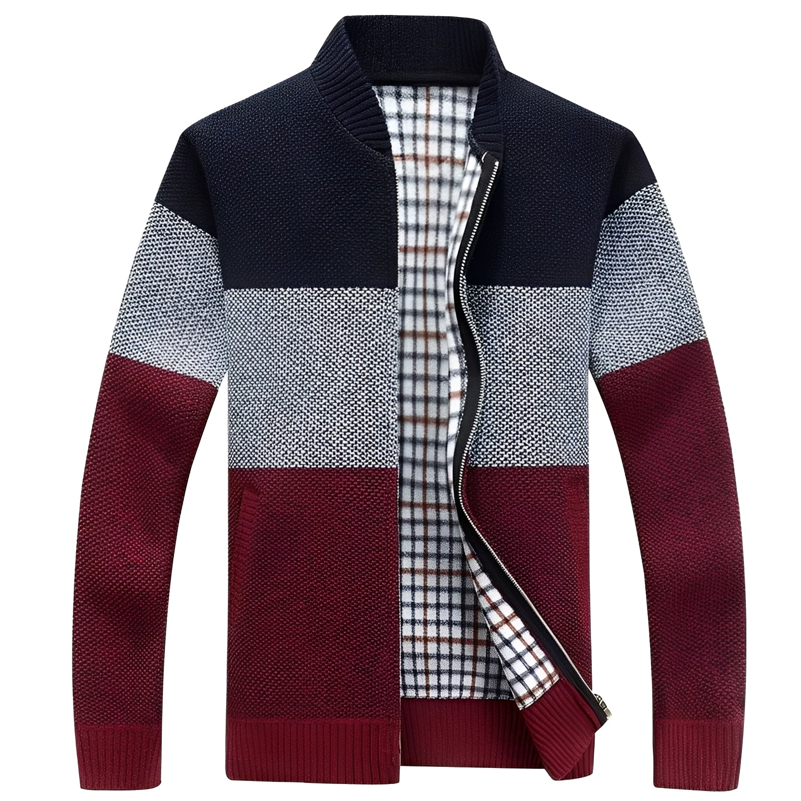 Samson - Giacca casual con fodera in pile per uomo
