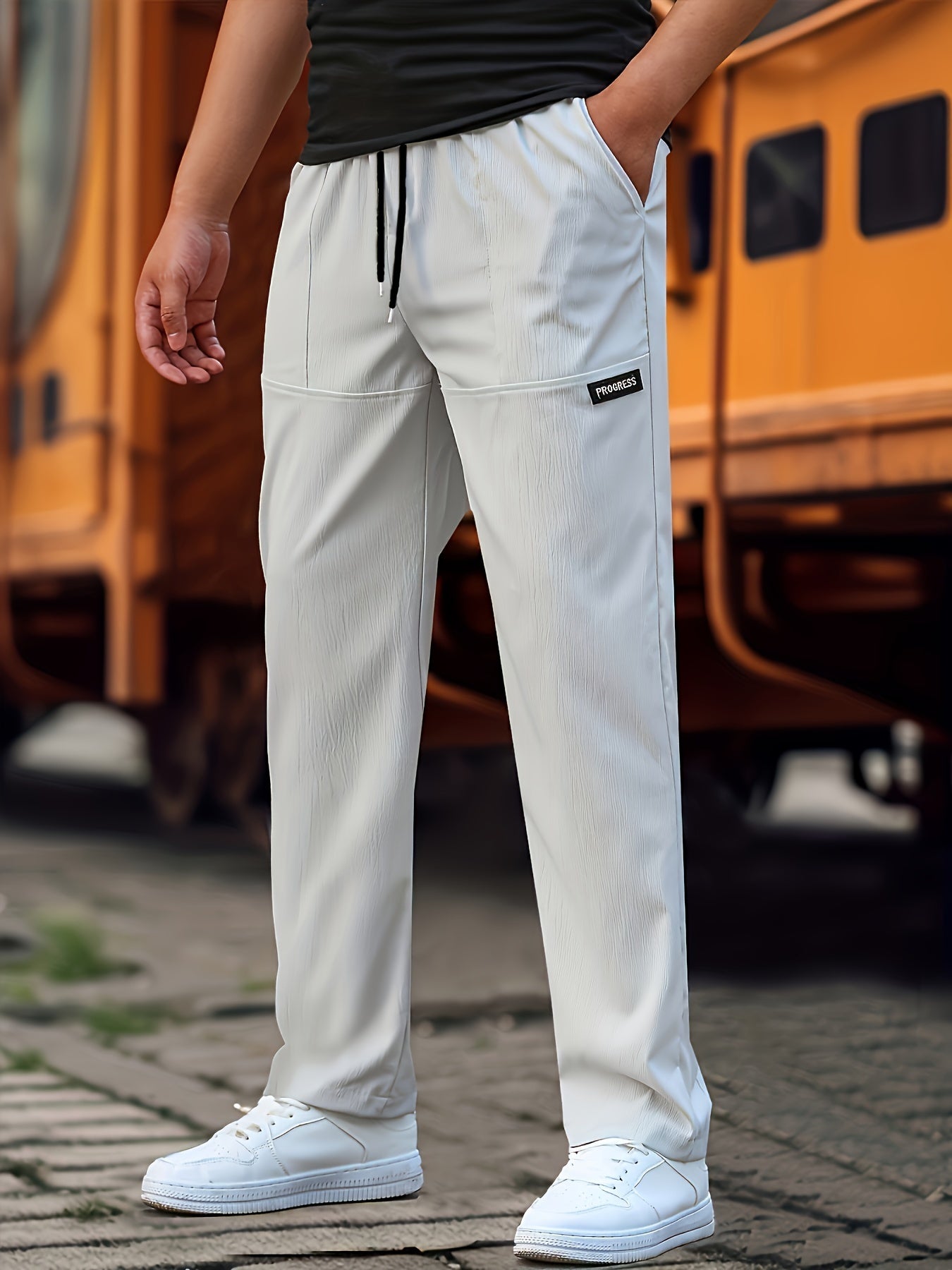 Esmund - Pantaloni da jogging casual con coulisse per uomo