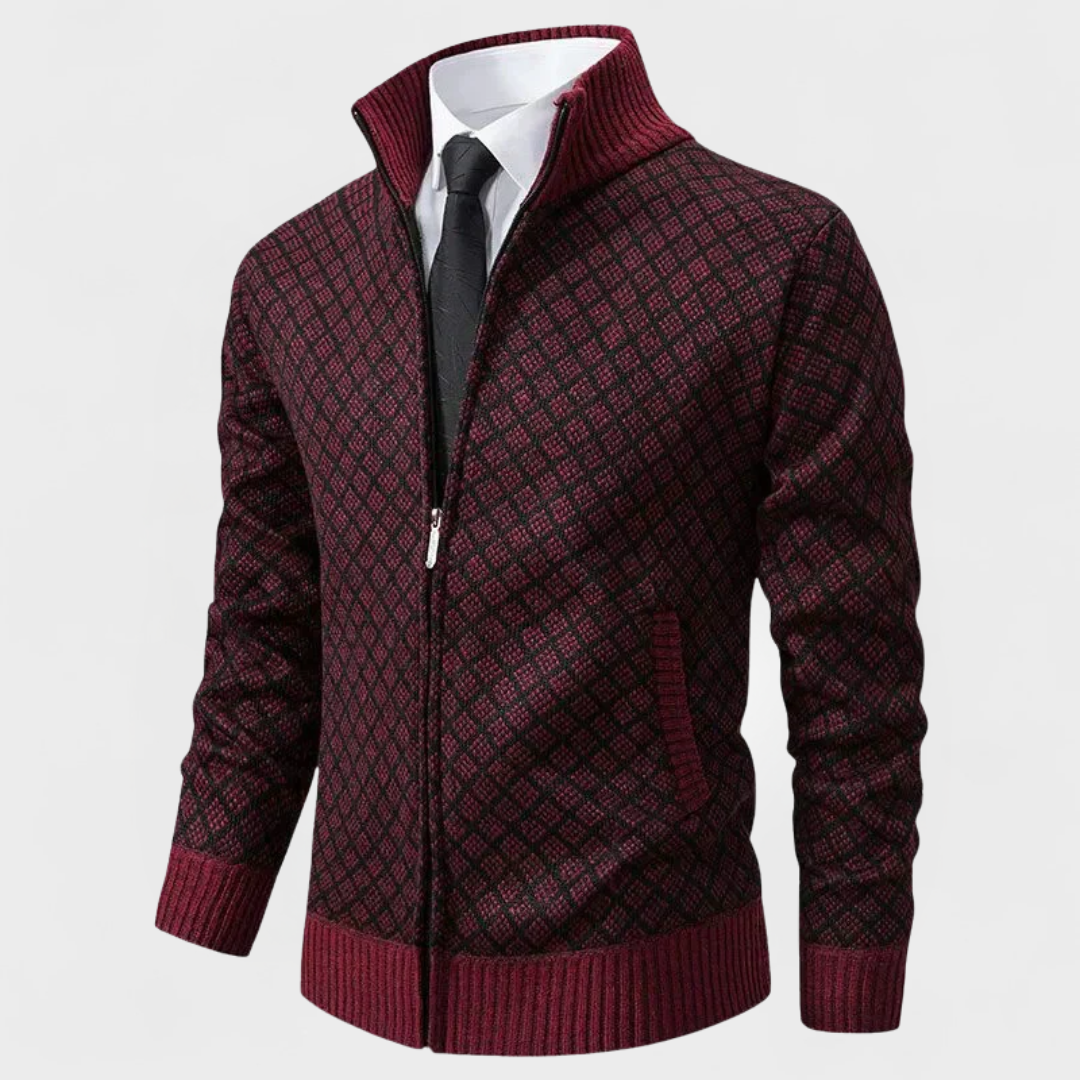 Caius | Maglione Zip-Up Strutturato Moderno