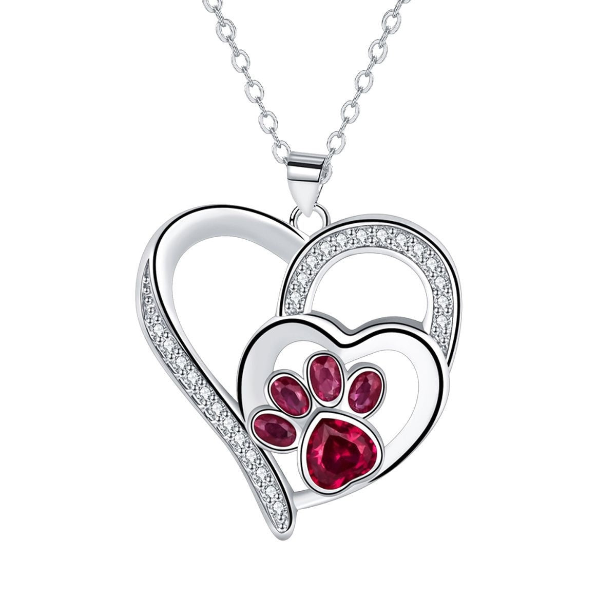 Collana con graziosa impronta di zampa