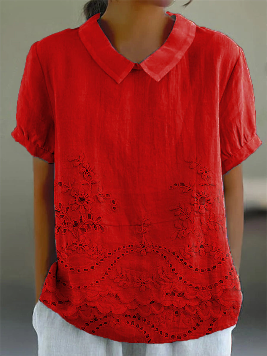 Giulia™ | Camicia Ricamata Floreale