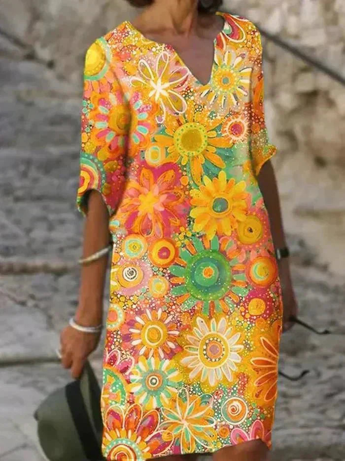 Nira | Abito Midi Floreale Eclatante