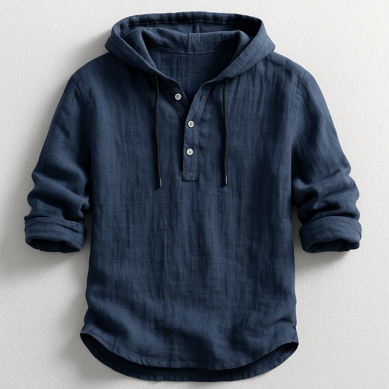 Lorenzo™ | Camicia con cappuccio in lino raffinato