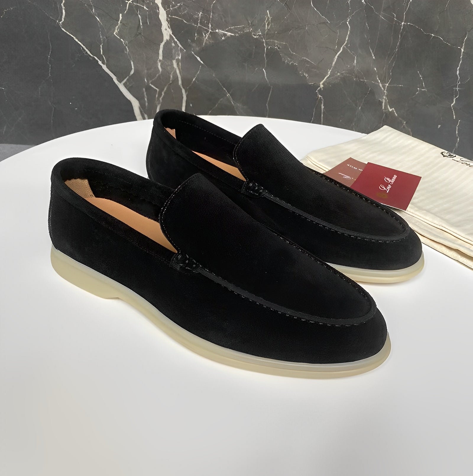 Dominick - Mocassini in pelle scamosciata per uomo