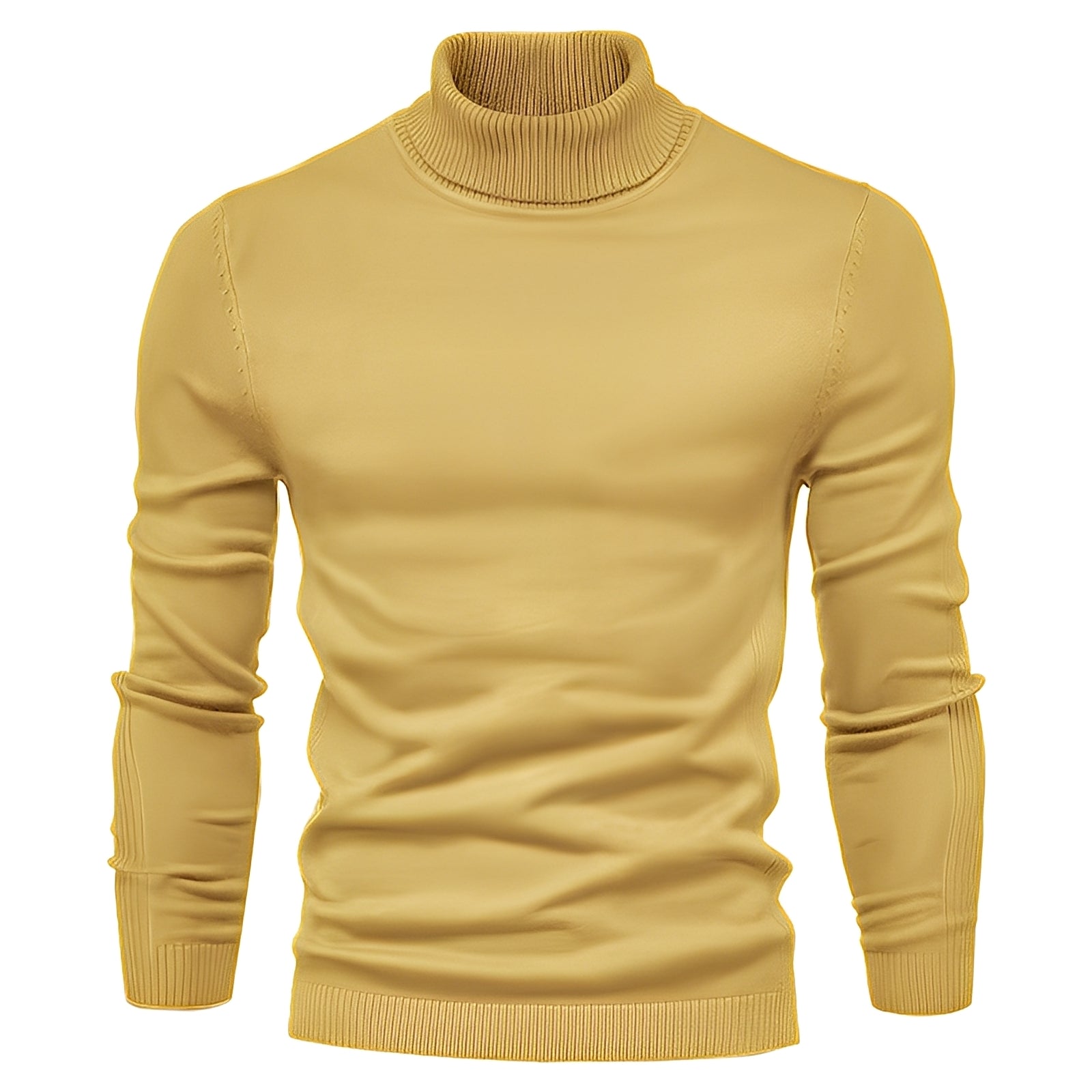 Evans - Maglione a collo alto sottile e sobrio per uomo