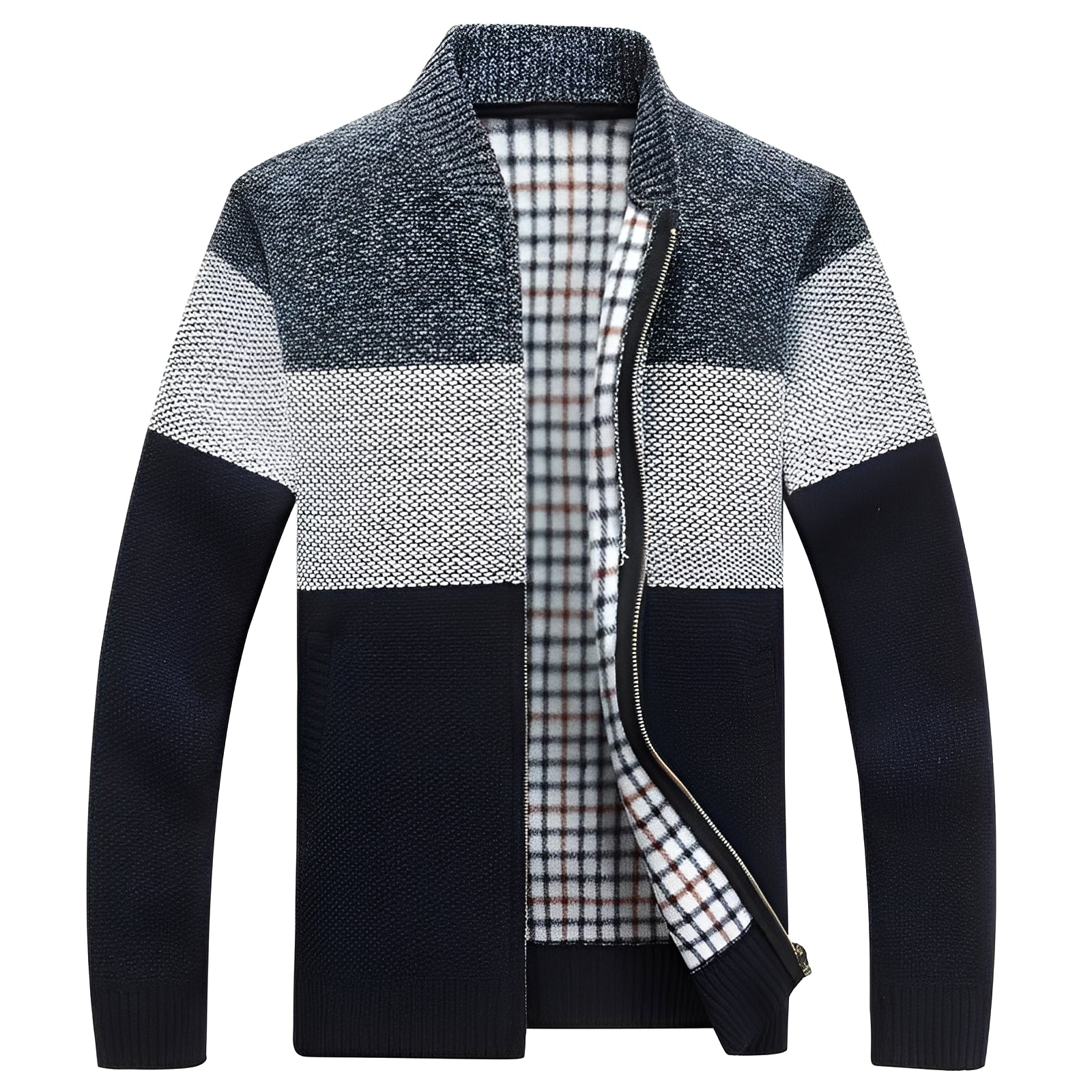 Samson - Giacca casual con fodera in pile per uomo