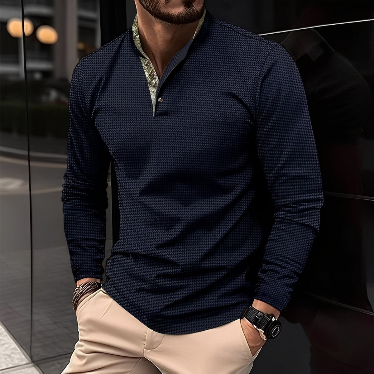 Chester - Moderna Polo con Colletto Revers per Uomo