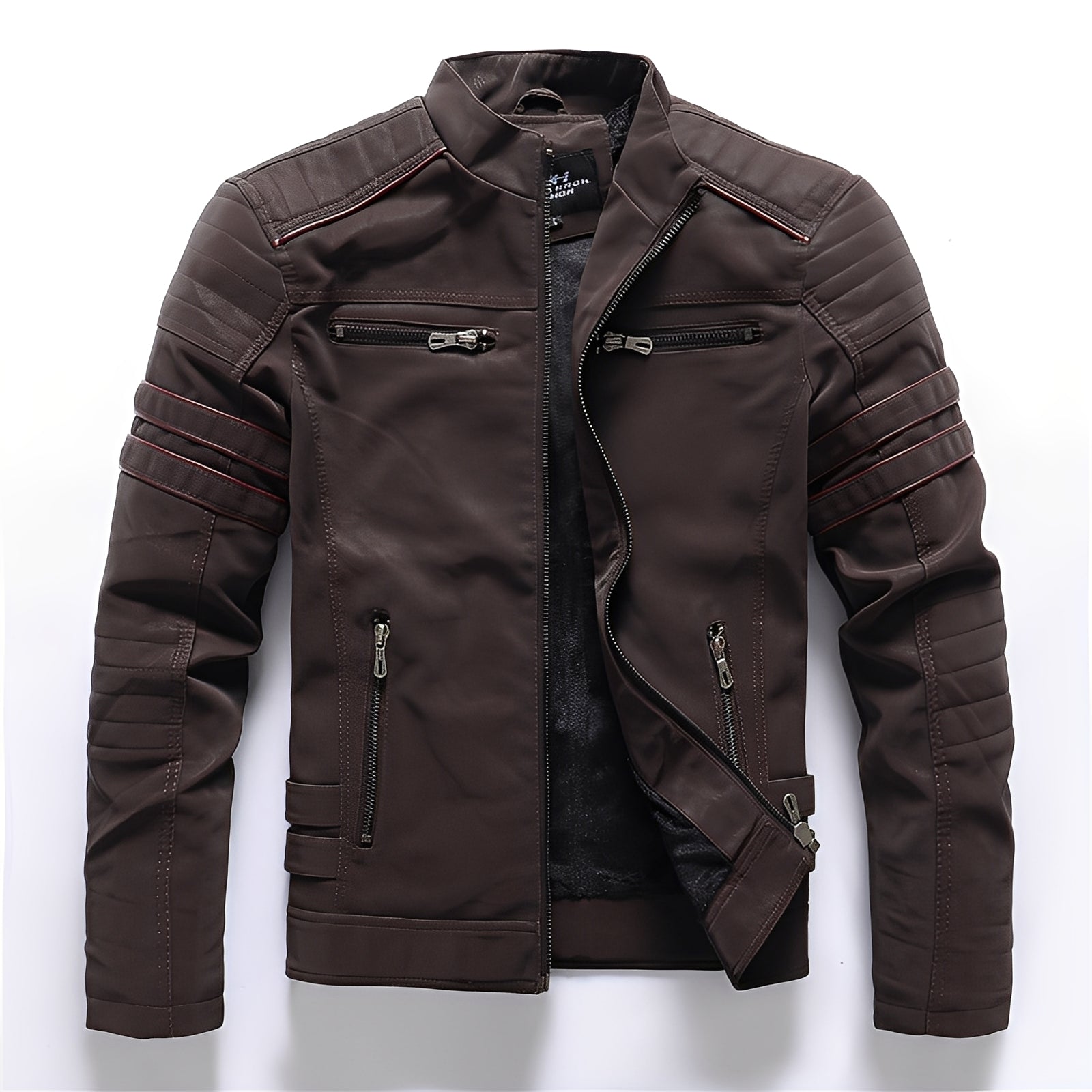 Dillan - Elegante giacca in pelle da moto per uomo