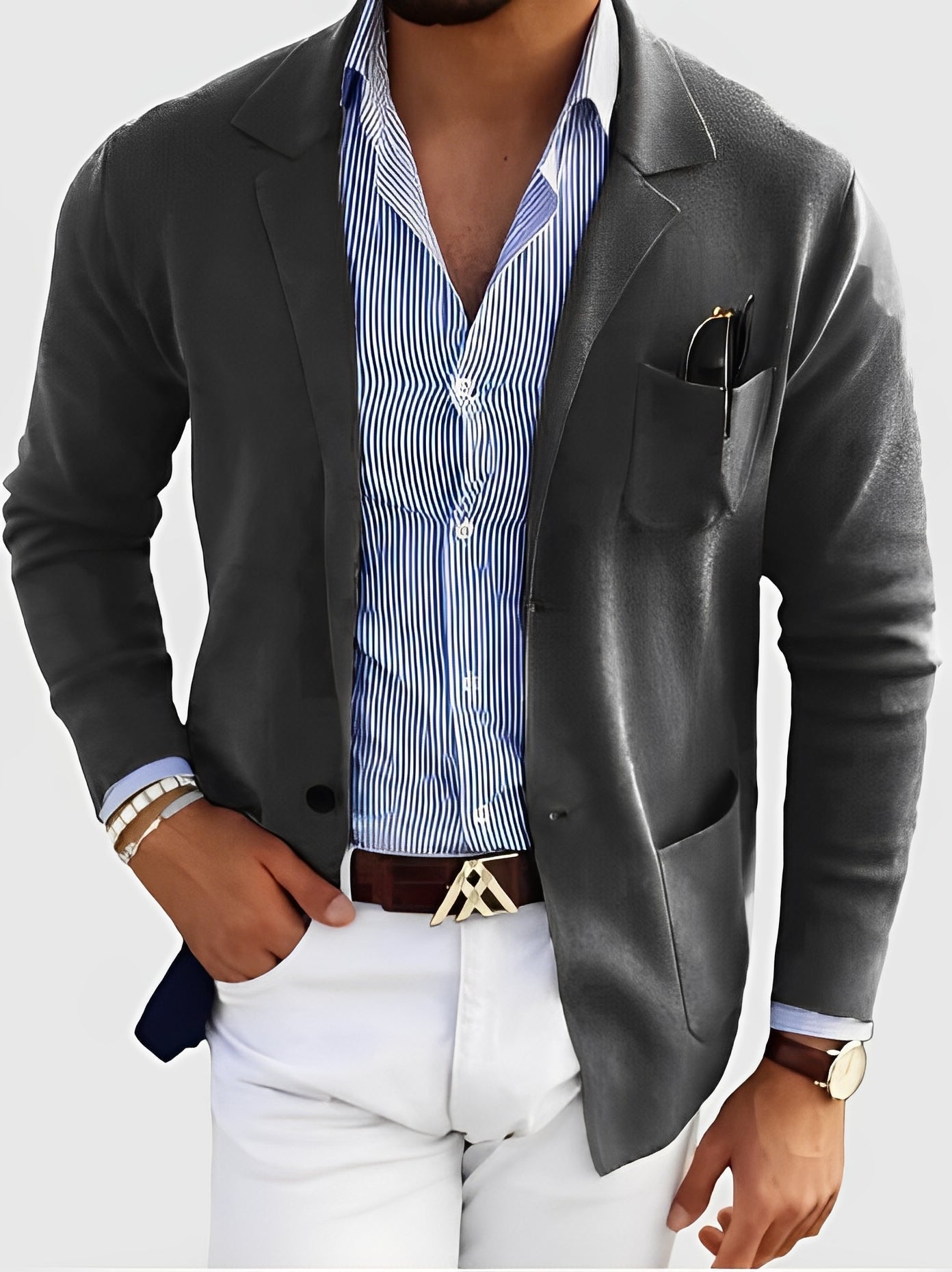 Darrin - Cardigan casual con tasche per uomini