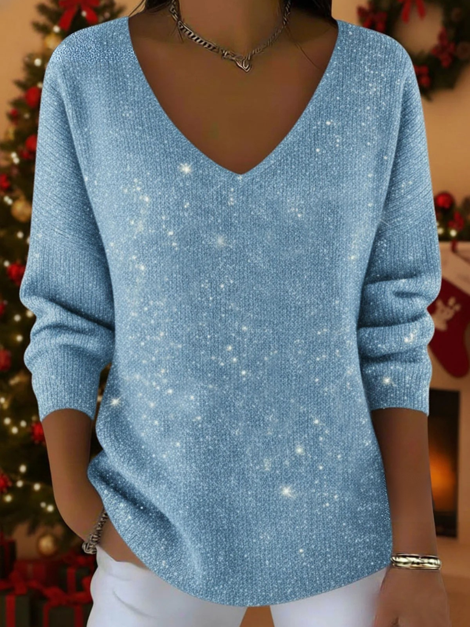 LINNEA™|MAGLIONE FESTIVO ELEGANTE