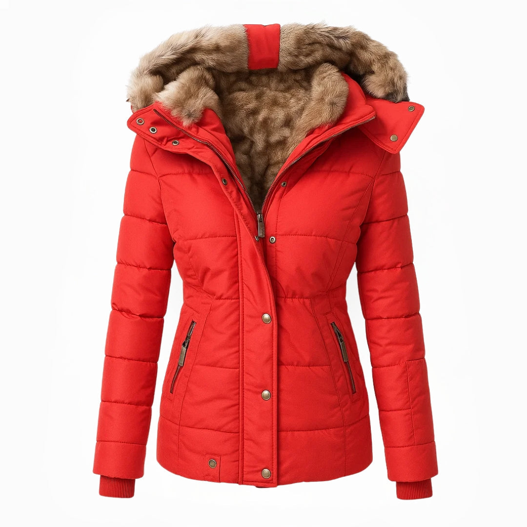 Anna | Cappotto invernale con fodera in pelliccia