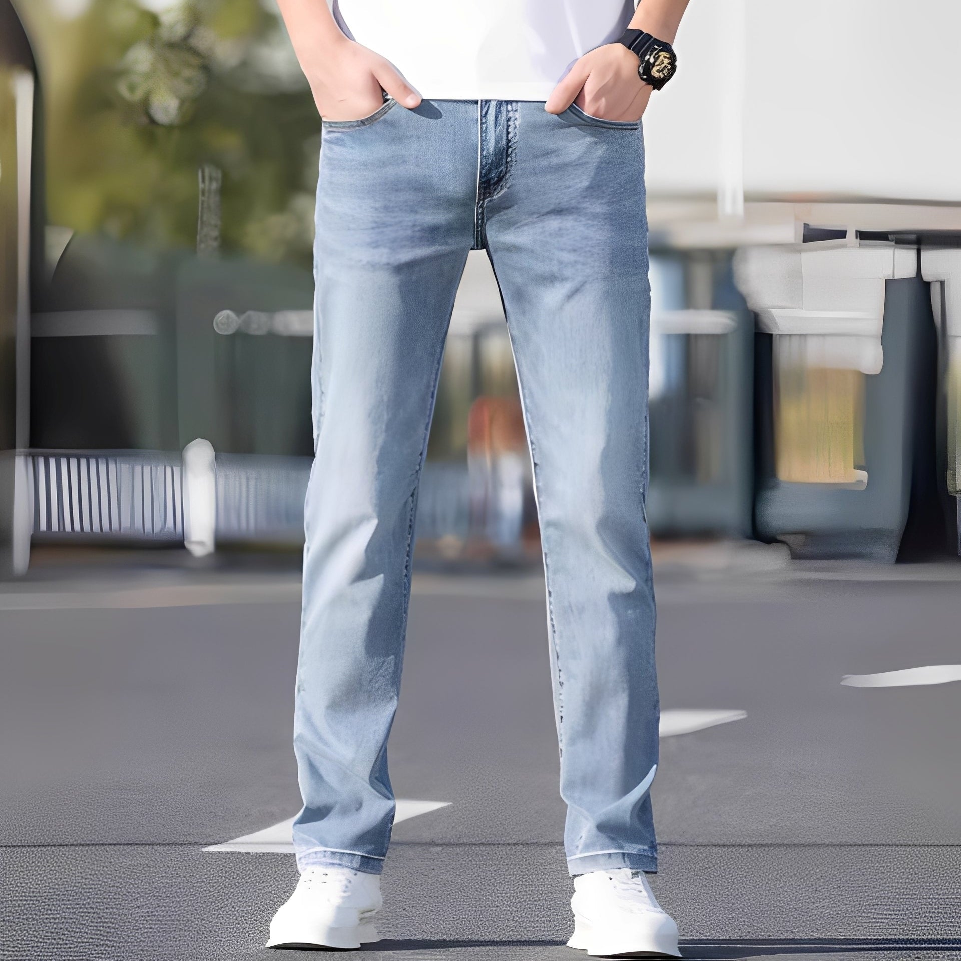 Winfred - Stiloso Stretch-Skinny-Jeans per Uomini