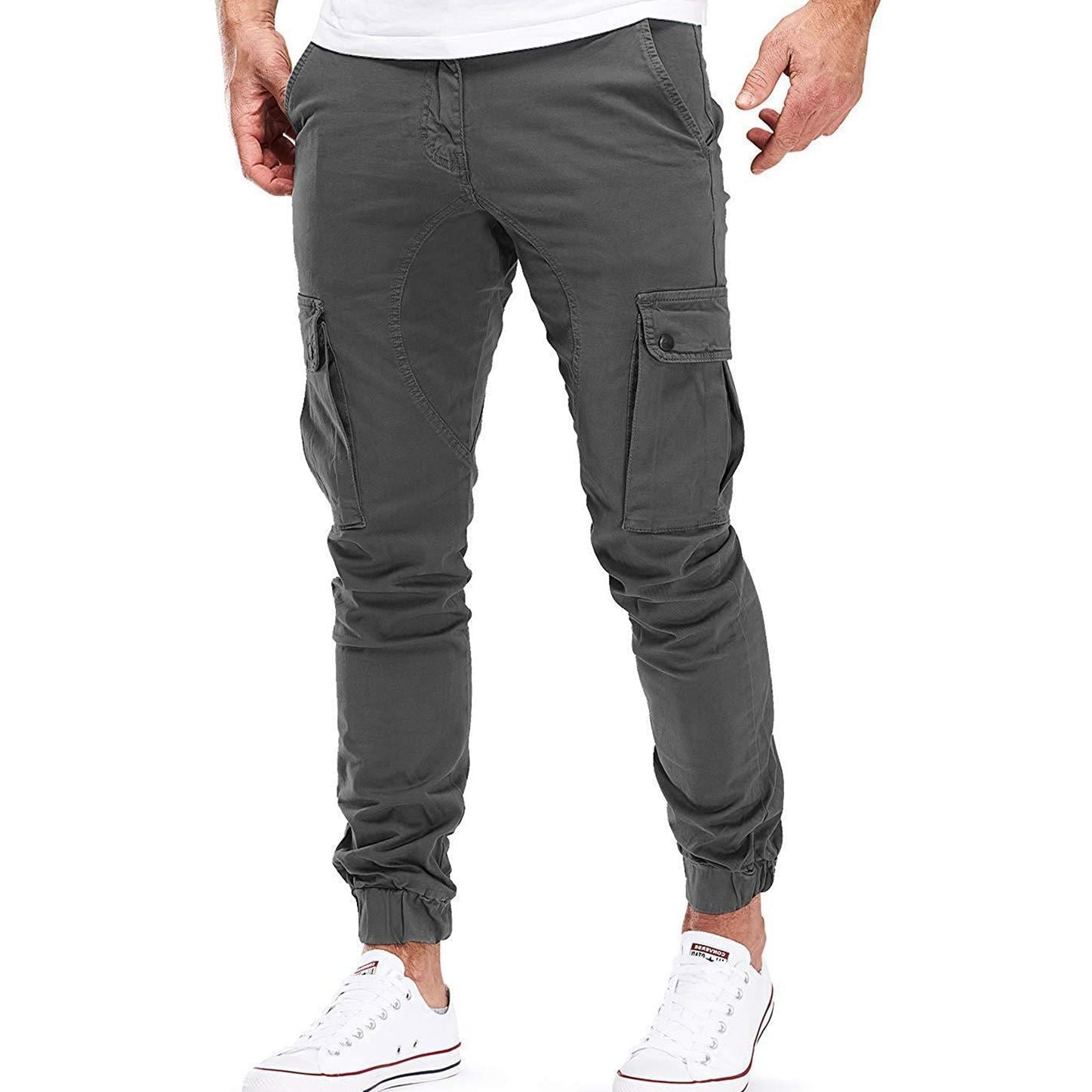 Ashton - Pantaloni cargo funzionali e casual per uomo