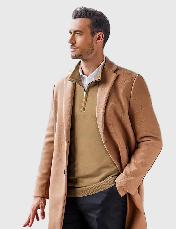 SILVORO | Maglione Elegante con Zip a Quarto