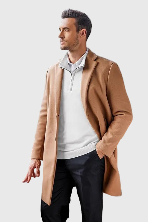SILVORO | Maglione Elegante con Zip a Quarto