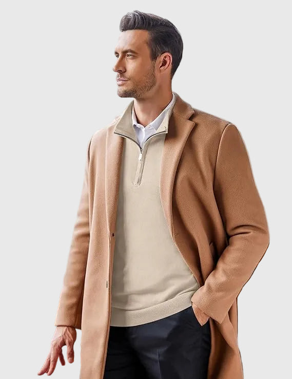 SILVORO | Maglione Elegante con Zip a Quarto