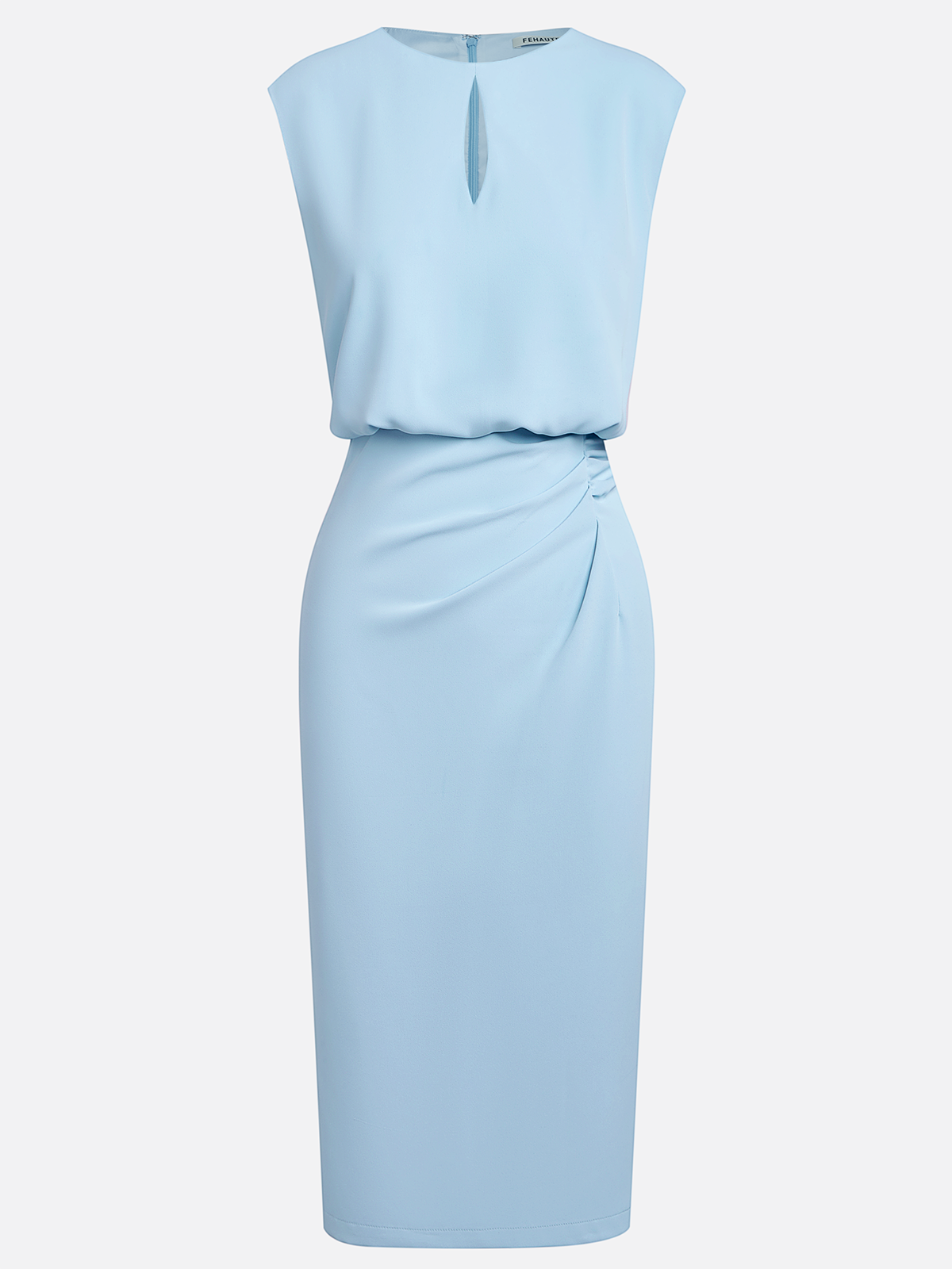 Valentina™ | Abito midi con drappeggio laterale dal fascino sofisticato