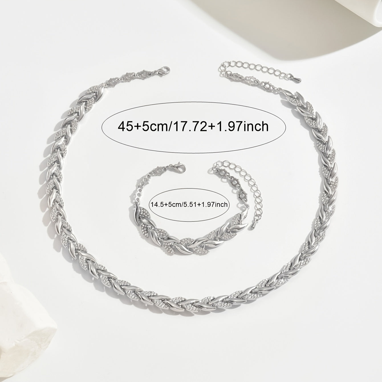 Ondina™ | Set collana e bracciale con coda di sirena