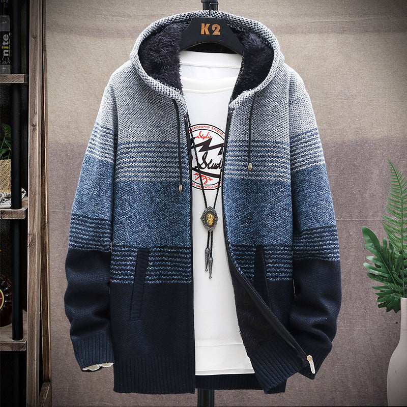 Dawson - Giacca lunga casual con cappuccio per uomo