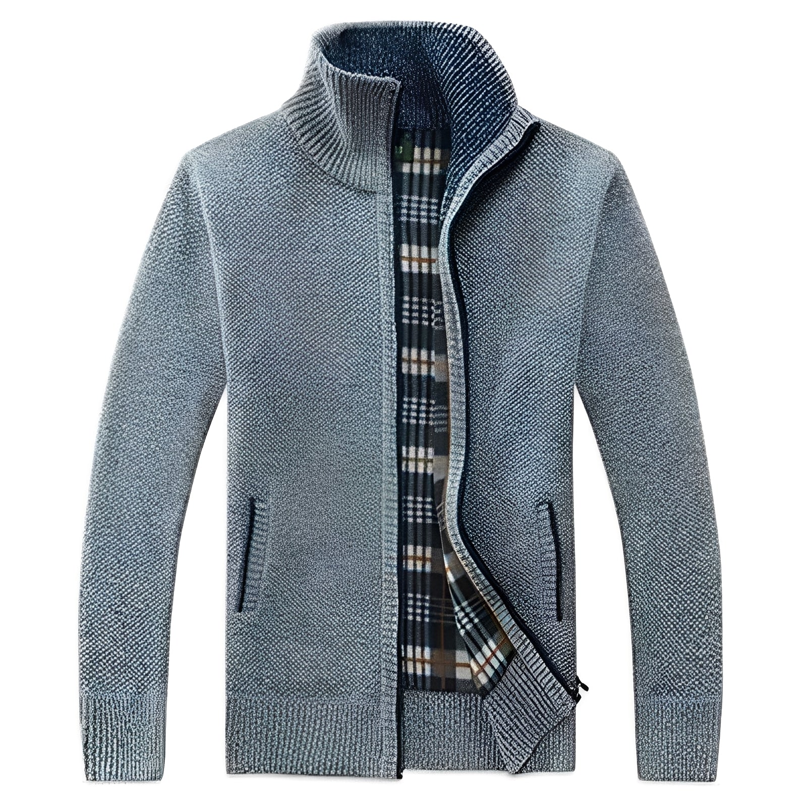Malinda - Cardigan elegante con morbida fodera in pile per uomo