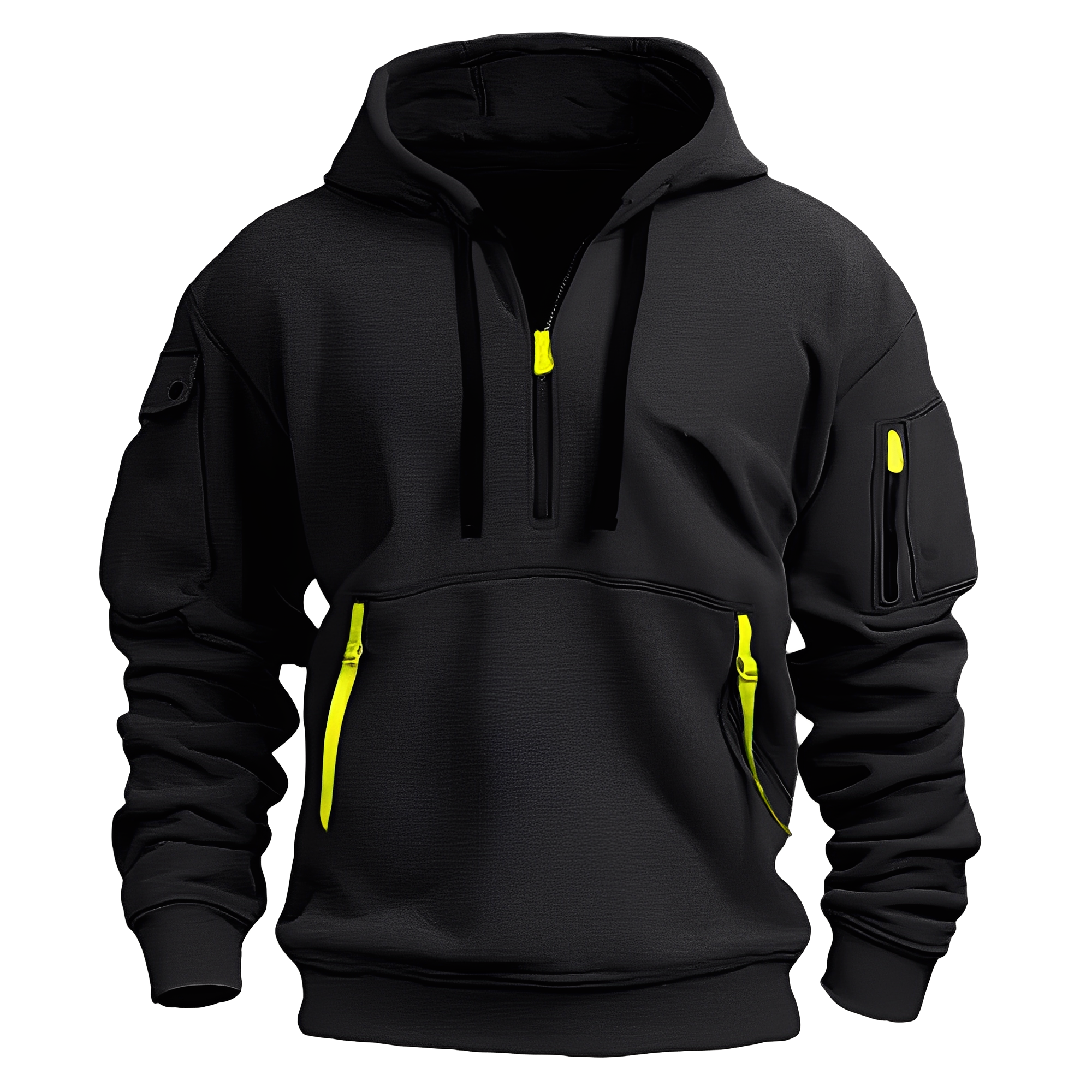 Cornell - Casuale, comodo hoodie con zip per uomo