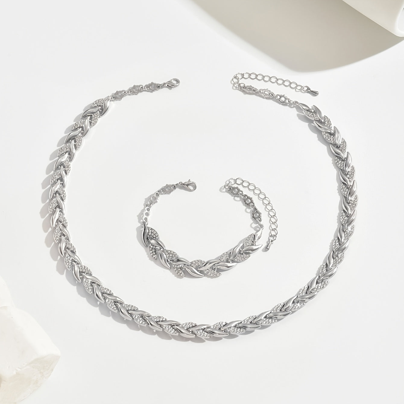 Ondina™ | Set collana e bracciale con coda di sirena