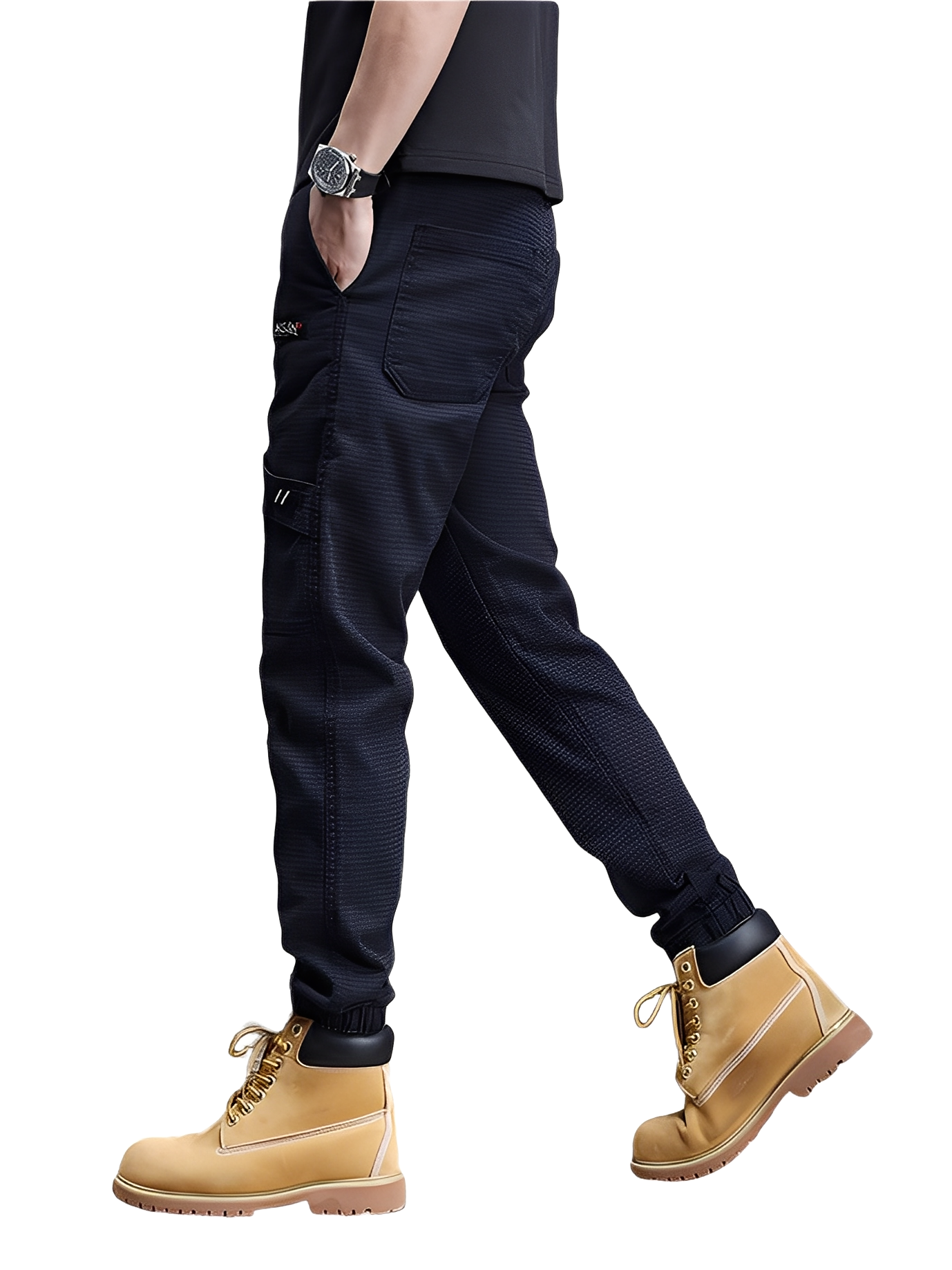 Alvin - Eleganti pantaloni jogging elasticizzati con coulisse per uomini