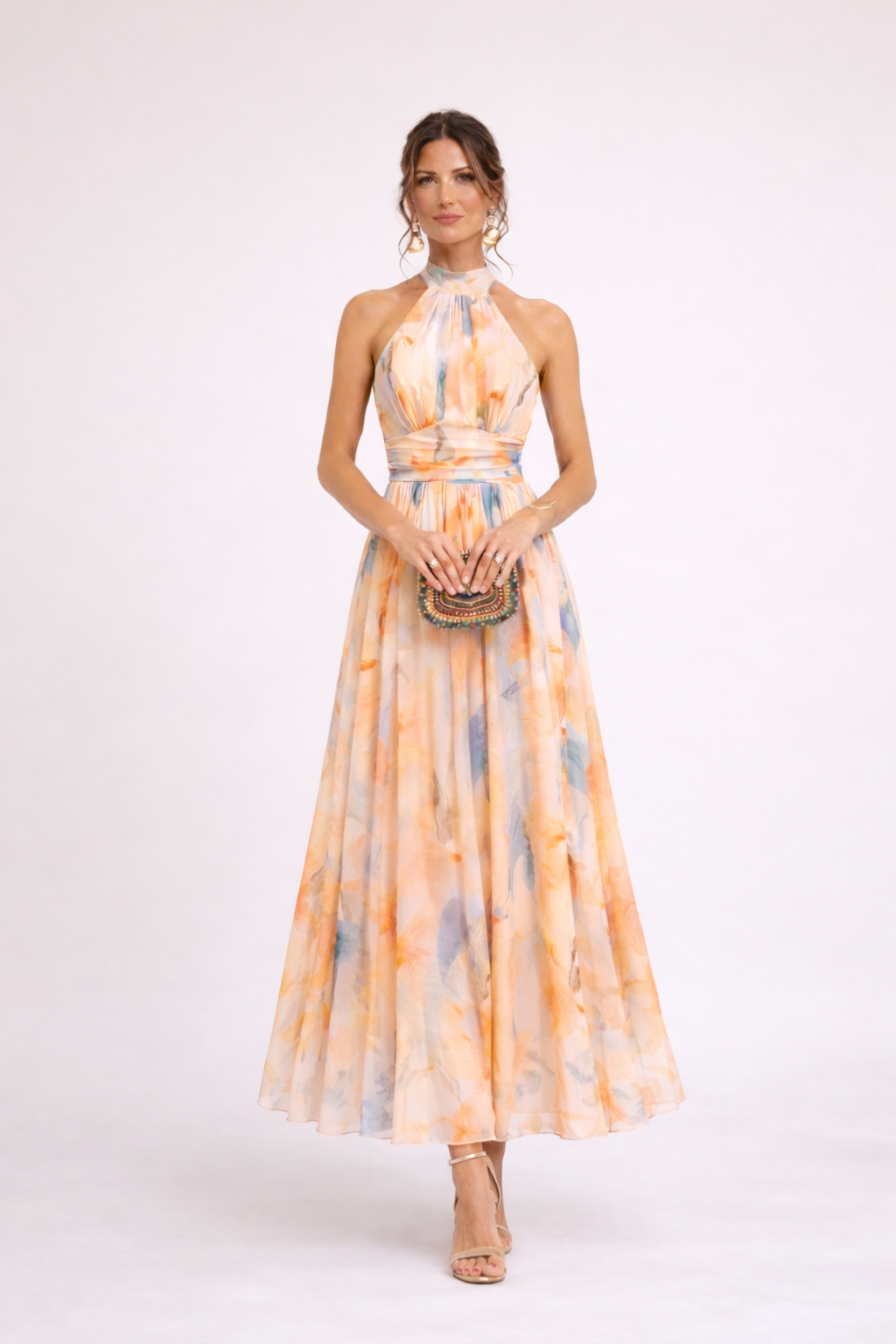 Camilla™ | Abito Halter Acquerello