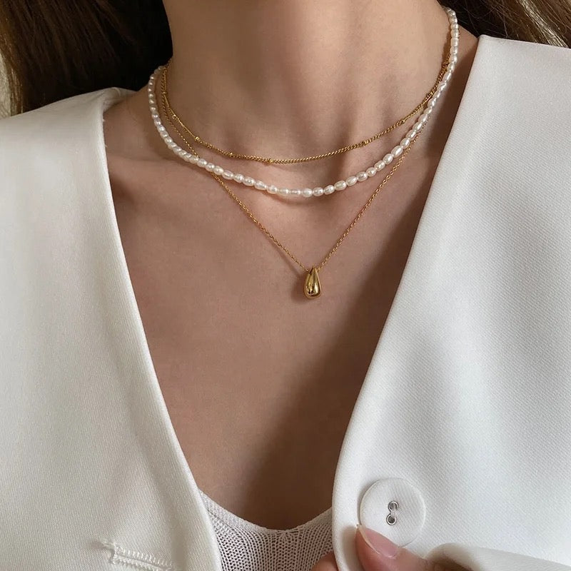 Collana a goccia delicata