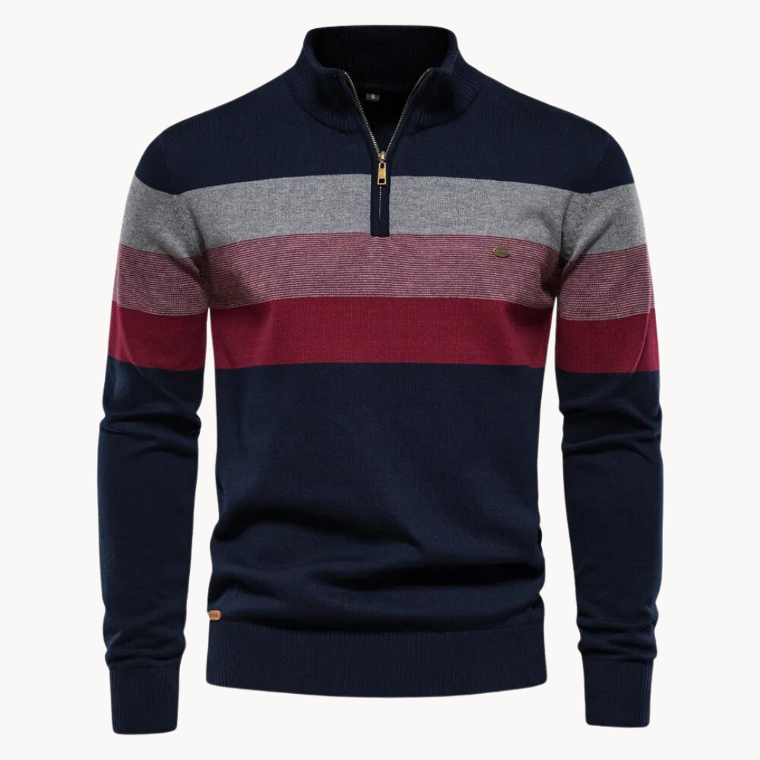 Aurullo - Maglione con zip a un quarto