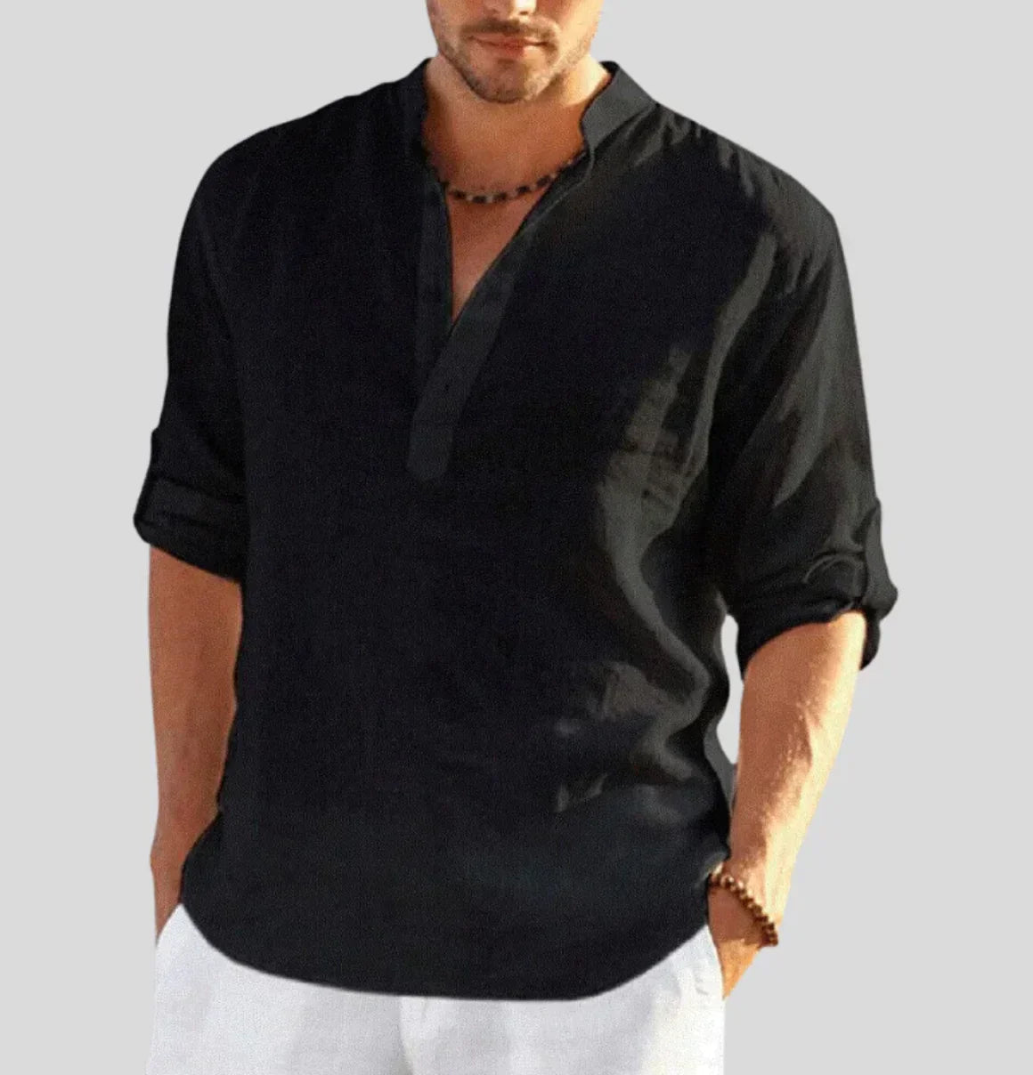 John – Camicia di lino per uomo