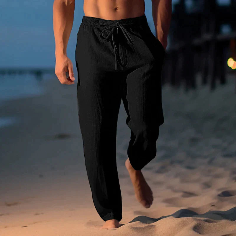 Matthew - pantaloni in lino alla moda da uomo