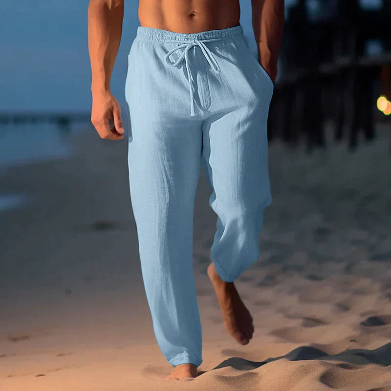 Matthew - pantaloni in lino alla moda da uomo
