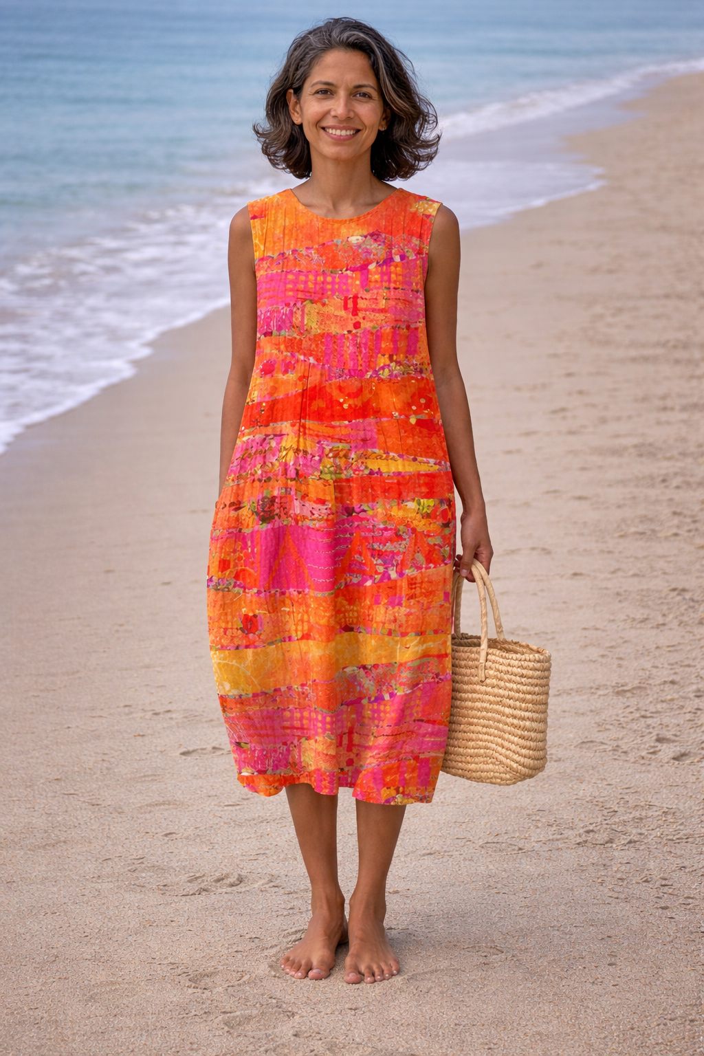 Flora | Vestito Midi al Tramonto