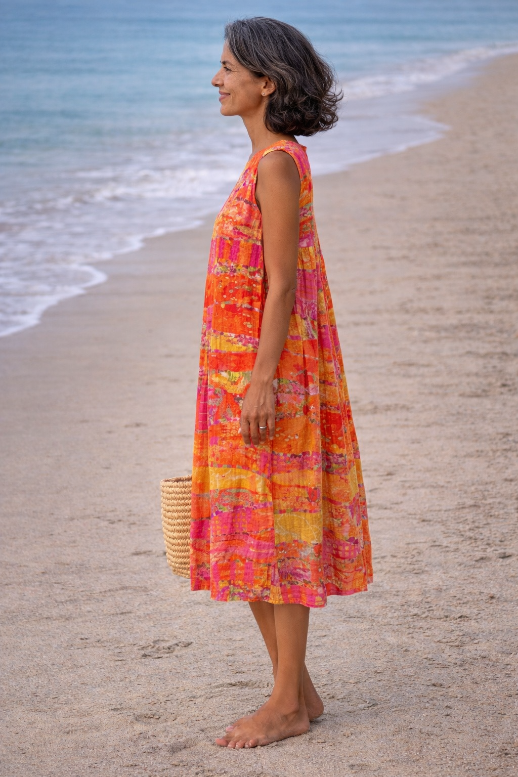 Flora | Vestito Midi al Tramonto