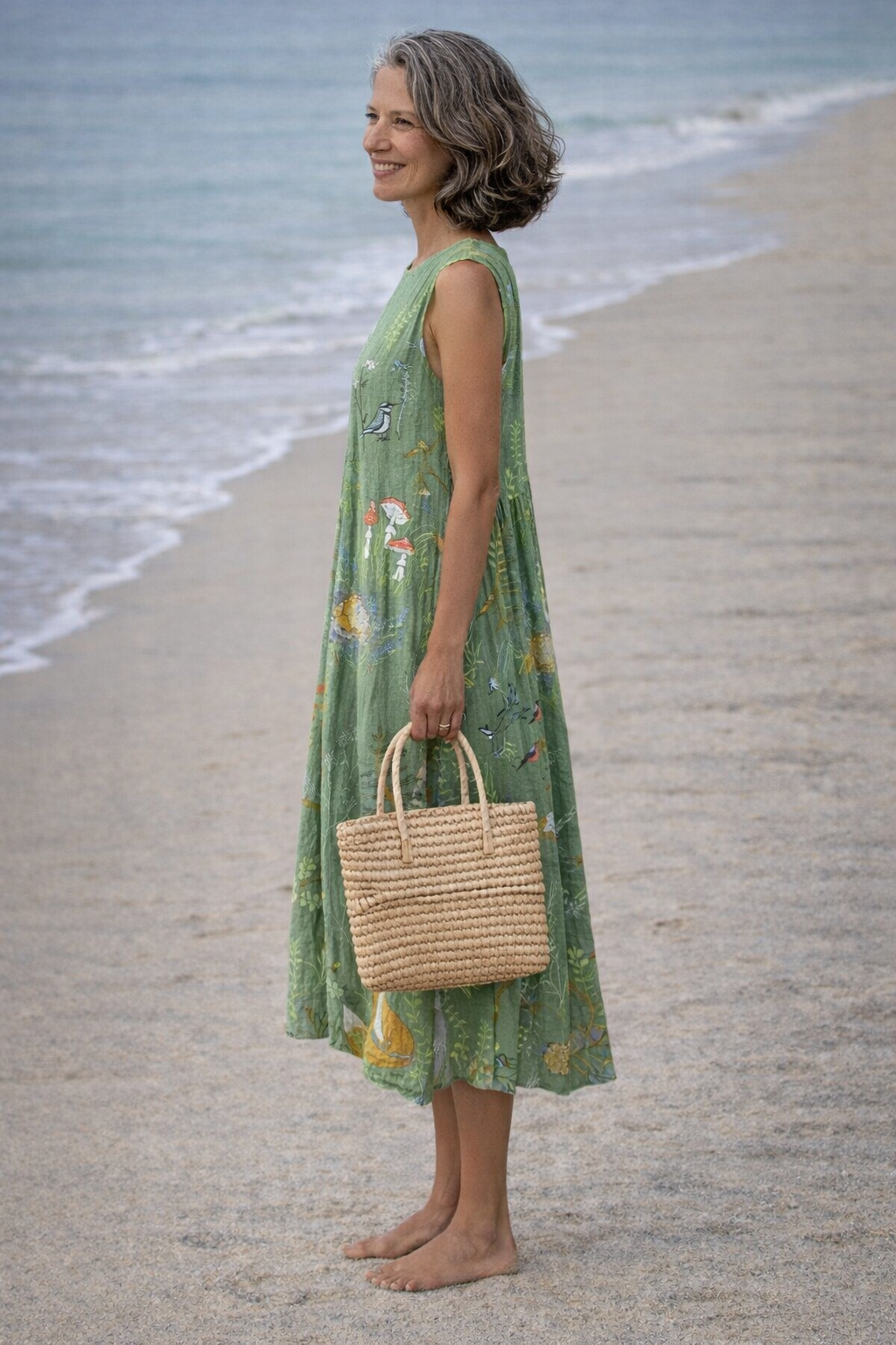Speranza | Vestito midi in stile woodland