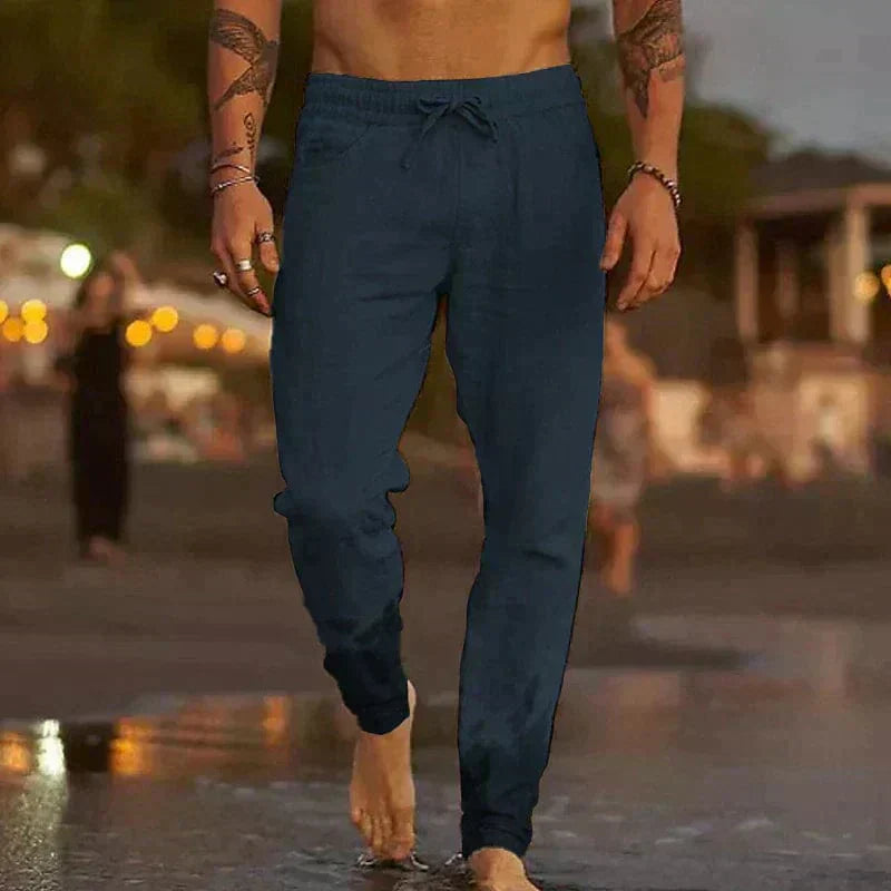 Majd - Leggeri Pantaloni di Lino per Uomo